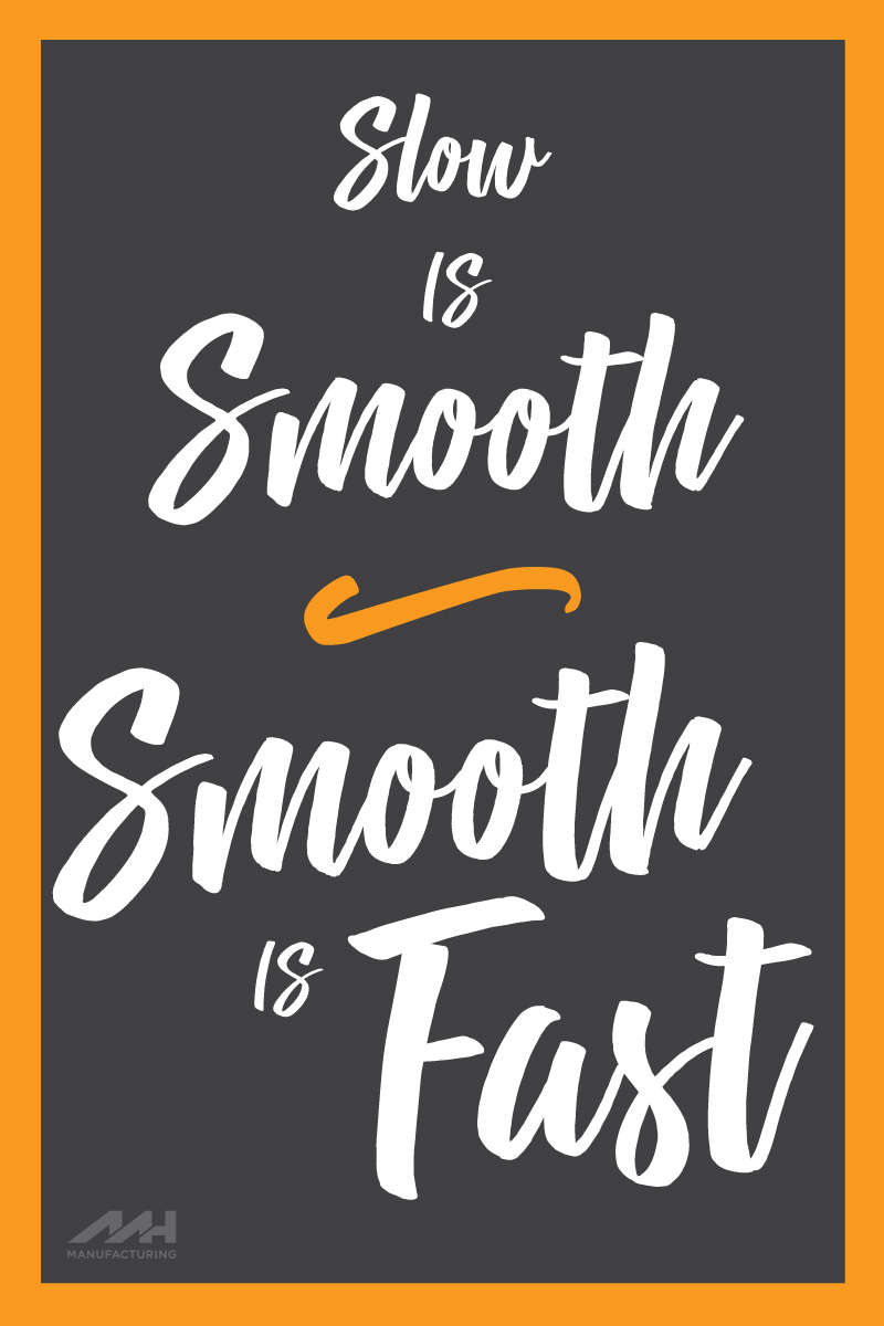 Slow is Smooth, Smooth is Fast Quote